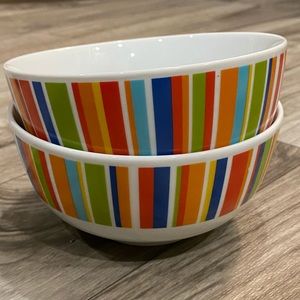Tabletops Gallery WESTWOOD Porcelain Cereal Bowls Set‎ of 2